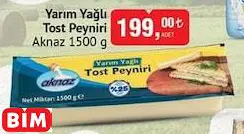 AKNAZ YARIM YAĞLI TOST PEYNİRİ